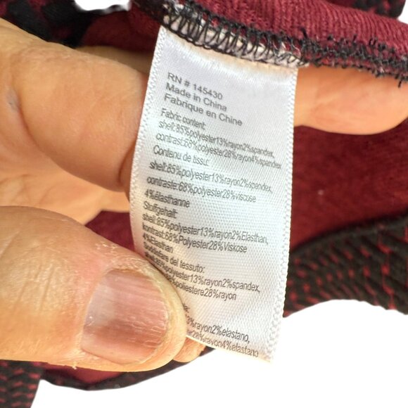 Tabitha Womens Sleeveless Textured Dress Size 4 Black & Red Pattern - Picture 9 of 9